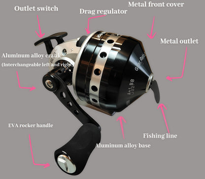BL30 Spincast Reel for Casting Rod, Bowfishing, Slingshot Fishing